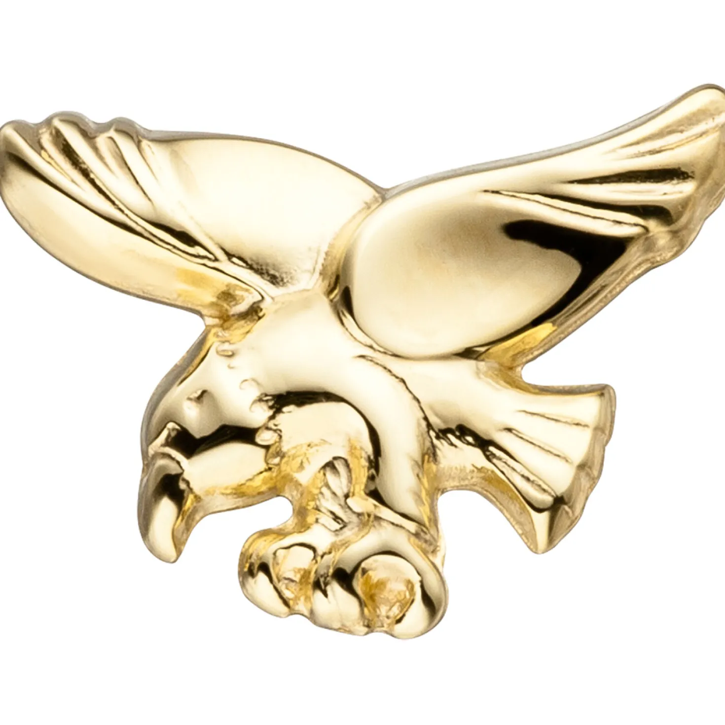 Adler Einzelohrstecker Einzelohrring Ohrschmuck aus 585 Gold Gelbgold