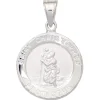 Amulett Anhänger Halsschmuck Christopherus aus 925 Silber matt Kinder