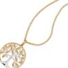 Anhänger Amulett Baum Lebensbaum mit Brillanten 0.06Ct 585 Gelbgold 24,7mm