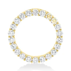 Anhänger aus 750 Gold Gelbgold 22 Brillanten 1,61ct TW-VSI/SI 22x21,9mm