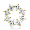 Anhänger aus 750 Gold Gelbgold 8 Brillanten 0,25ct W-SI 7,6x8,1mm