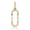 Anhänger aus 585 Gold Gelbgold 25 Diamanten 0,21ct W-SI/PI 21,7x6,3mm mit Öse