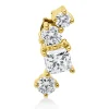 Anhänger aus 585 Gold Gelbgold 4 Diamanten 0,56ct W-SI 13,3x5,5mm