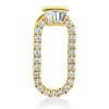 Anhänger aus 585 Gold Gelbgold 26 Diamanten 0,27ct 17,5x7,7mm