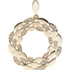 Anhänger aus 333 Gold Gelbgold mit 48 Zirkonia Ø26,2mm Halsschmuck Damen