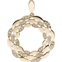 Anhänger aus 333 Gold Gelbgold mit 48 Zirkonia Ø26,2mm Halsschmuck Damen