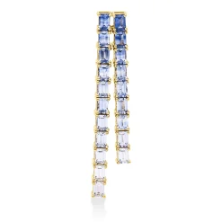 Anhänger aus 750 Gold Gelbgold 20 Saphire 1,76ct mehrfarbig 35x5,6mm