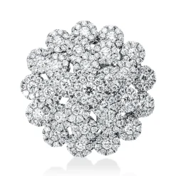 Anhänger aus 750 Gold Weißgold 251 Brillanten 0,85ct F-VSI 17,2x17,2mm