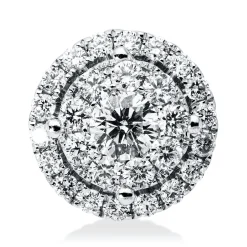 Anhänger aus 750 Gold Weißgold 28 Brillanten 0,51ct F-VSI 9,7x9,7mm