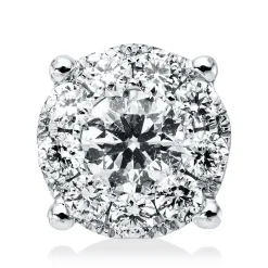 Anhänger aus 750 Gold Weißgold 10 Brillanten 0,35ct F-VSI 6,7x6,7mm