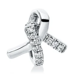 Anhänger aus 750 Gold Weißgold 11 Brillanten 0,55ct TW-SI 8,4x8,9mm