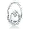 Anhänger aus 750 Gold Weißgold 59 Diamanten 0,62ct TW-SI 25,2x16mm