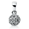 Anhänger aus 750 Gold Weißgold 9 Diamanten 0,18ct TW-SI 10,7x5,4mm mit Öse