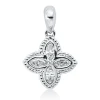 Anhänger aus 750 Gold Weißgold 5 Diamanten 0,3ct TW-SI 18,3x11,9mm mit Öse