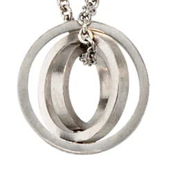 Anhänger aus 950 Platin ein Ring eingelegt im Anderen für Damen