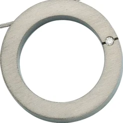 Anhänger aus Titan mit Diamant 0.03Ct W/SI Brillant Kreisförmig mattiert Damen