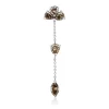 Anhänger aus 750 Weißgold 5 Diamanten Fanatsy-Schliff 1,45ct braun 39,1x9,7mm