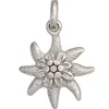 Anhänger Blume Edelweiß aus 925 echt Silber rhodiniert Halsschmuck Damen