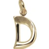 Anhänger Buchstabe D 375 Gold Gelbgold 14,1x8,7mm Halsschmuck Buchstabenanhänger
