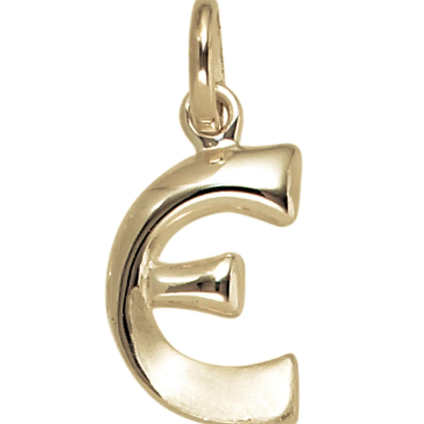 Anhänger Buchstabe E 375 Gold Gelbgold 14,5x8mm Halsschmuck Buchstabenanhänger