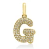 Anhänger Buchstabe G aus 750 Gelbgold 75 Brillanten 0,12ct W-SI 14,3x7,6mm