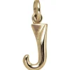 Anhänger Buchstabe J 375 Gold Gelbgold 15,1x6,7mm Halsschmuck Buchstabenanhänger