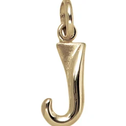 Anhänger Buchstabe J 375 Gold Gelbgold 15,1x6,7mm Halsschmuck Buchstabenanhänger
