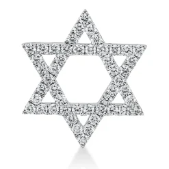 Anhänger David Stern aus 750 Weißgold 48 Brillanten 2,42ct TW-SI 29,8x25,5mm
