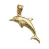 Anhänger Delfin Delphin 18x8mm aus 9Kt 375 Gold Gelbgold glänzend