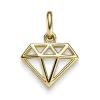 Anhänger Diamant Brillant Silhouette 14x20mm 585 Gold Gelbgold glänzend