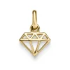 Anhänger Diamant Brillant Silhouette 9,5x15mm 585 Gold Gelbgold glänzend