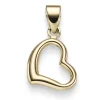 Anhänger Einhänger Halsschmuck Herz 11mm aus 585 Gold Gelbgold glänzend