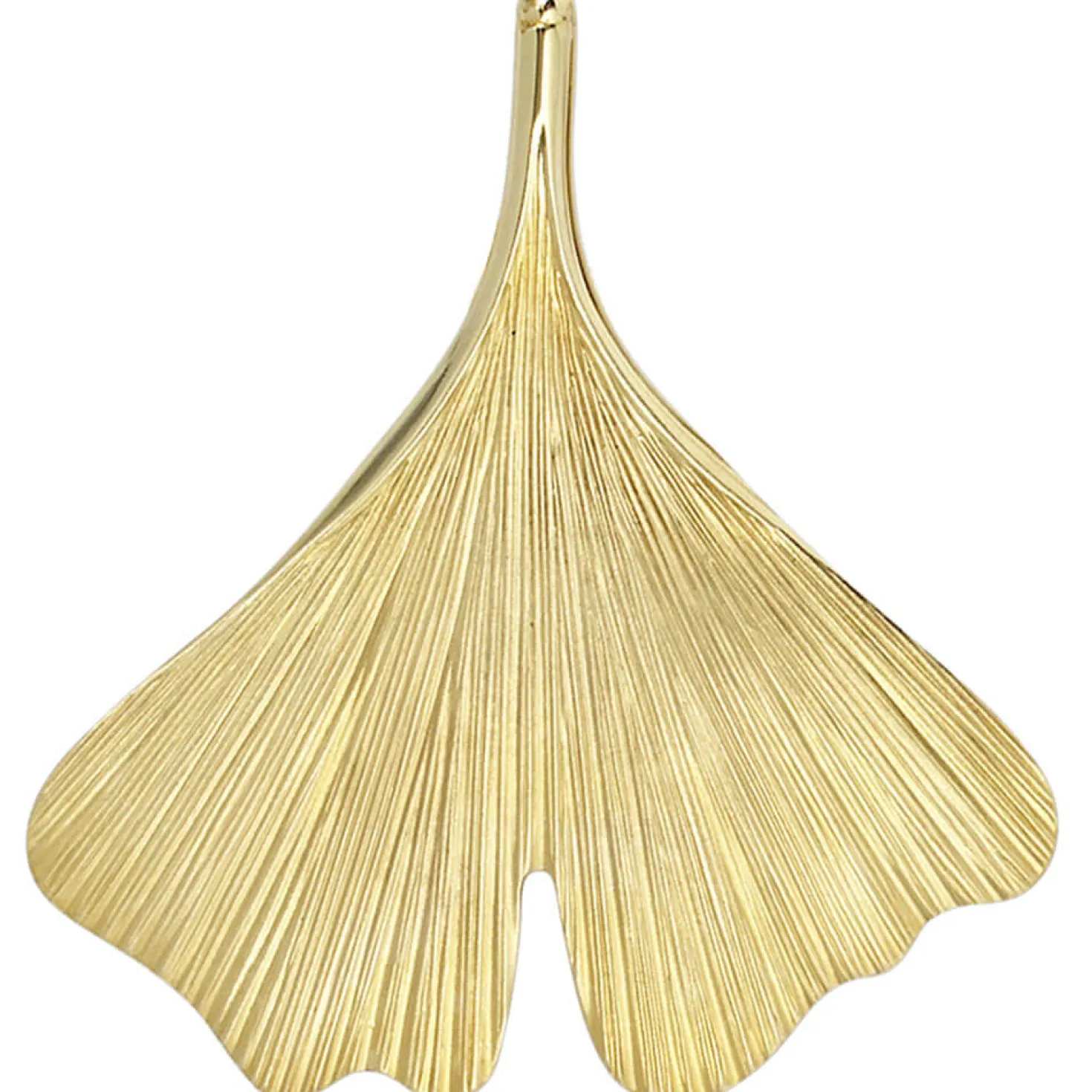 Anhänger Ginko Ginkoblatt 33,7x36,8mm aus 375 Gold Gelbgold Kettenanhänger