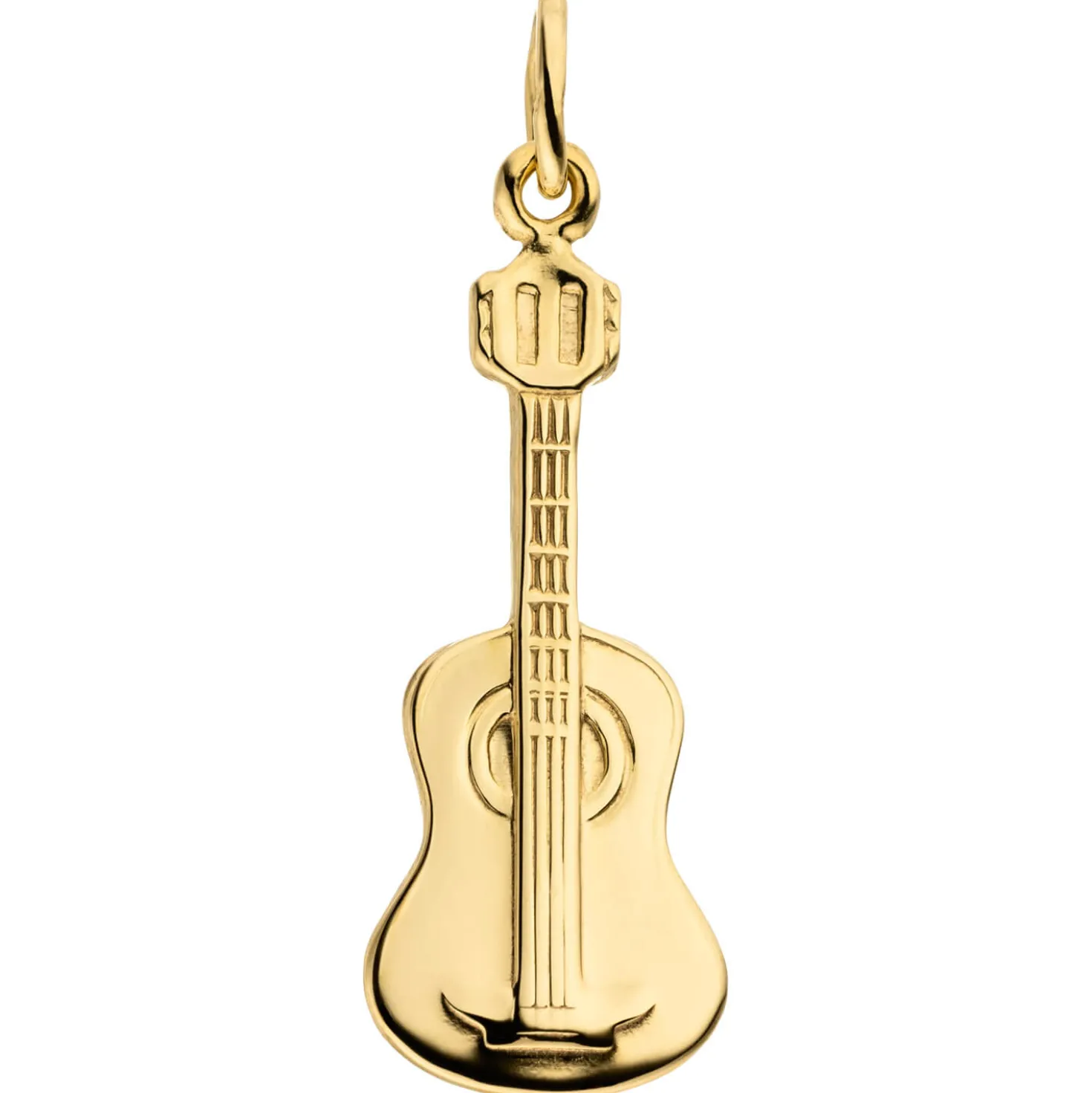 Anhänger Gitarre aus 333 Gold Gelbgold 24,6x9,4mm Goldanhänger Musik