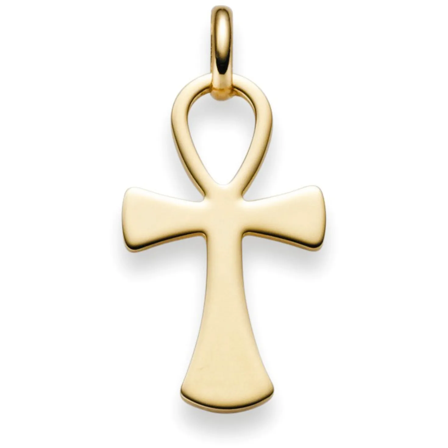 Anhänger ägyptisches Kreuz Ankh Leben & Wiedergeburt 750 Gold Gelbgold 31x15mm