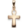 Anhänger ägyptisches Kreuz Ankh Leben & Wiedergeburt 585 Gold Rotgold 23x10mm