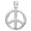 Anhänger Halsschmuck Peace Zeichen aus 925 Silber Kreisförmig Kinder