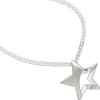 Anhänger Halsschmuck Stern mit Zirkonia 925 Silber modern Damen