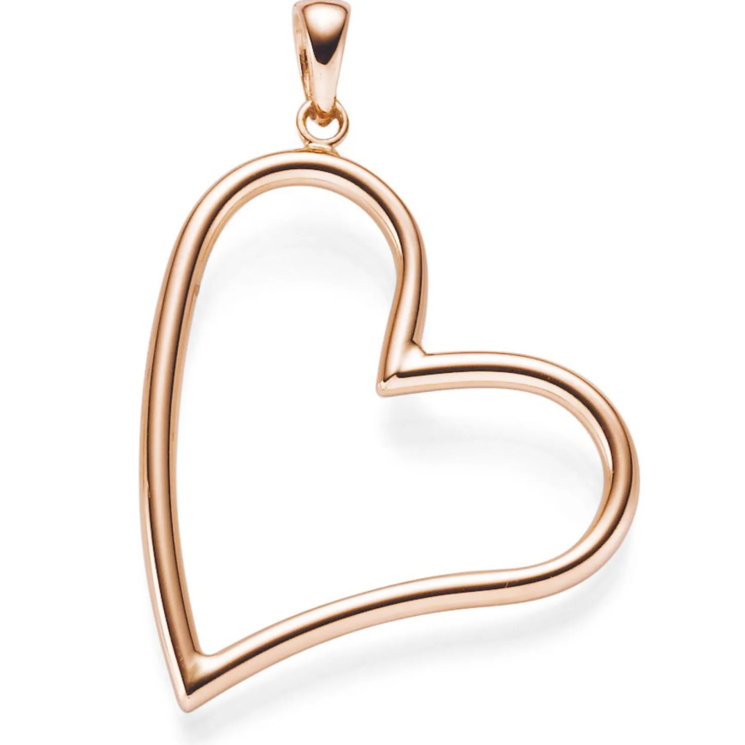 Anhänger Herz aus 585 Echt Gold Rotgold 25x35mm Halsschmuck Damen