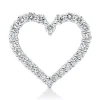 Anhänger Herz aus 585 Weißgold 24 Brillanten 0,76ct W-SI 17,3x18,5mm