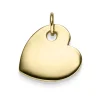Anhänger Herz Herzchen für Gravur Gravurplatte 19,5x18mm 585 Gold Gelbgold flach