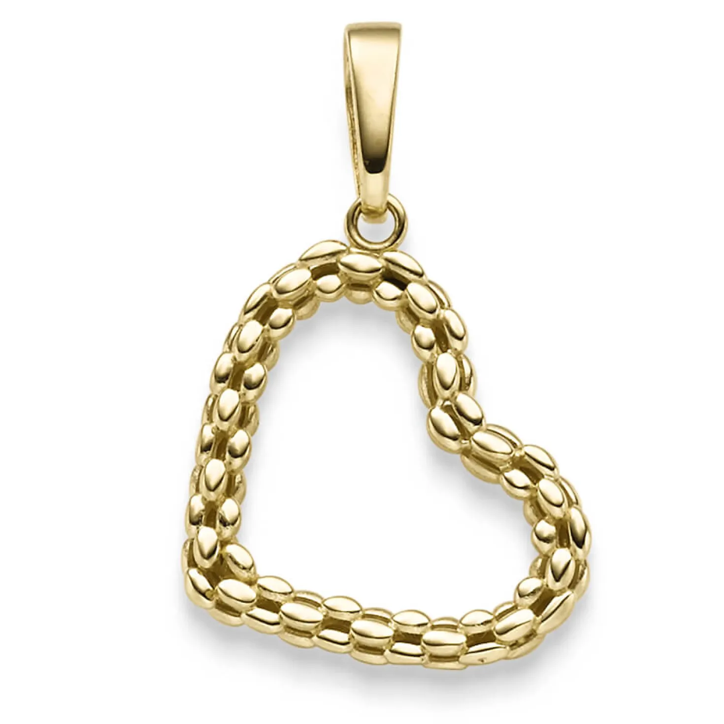 Anhänger Herz 29,5x18mm aus 585 Gold Gelbgold glänzend