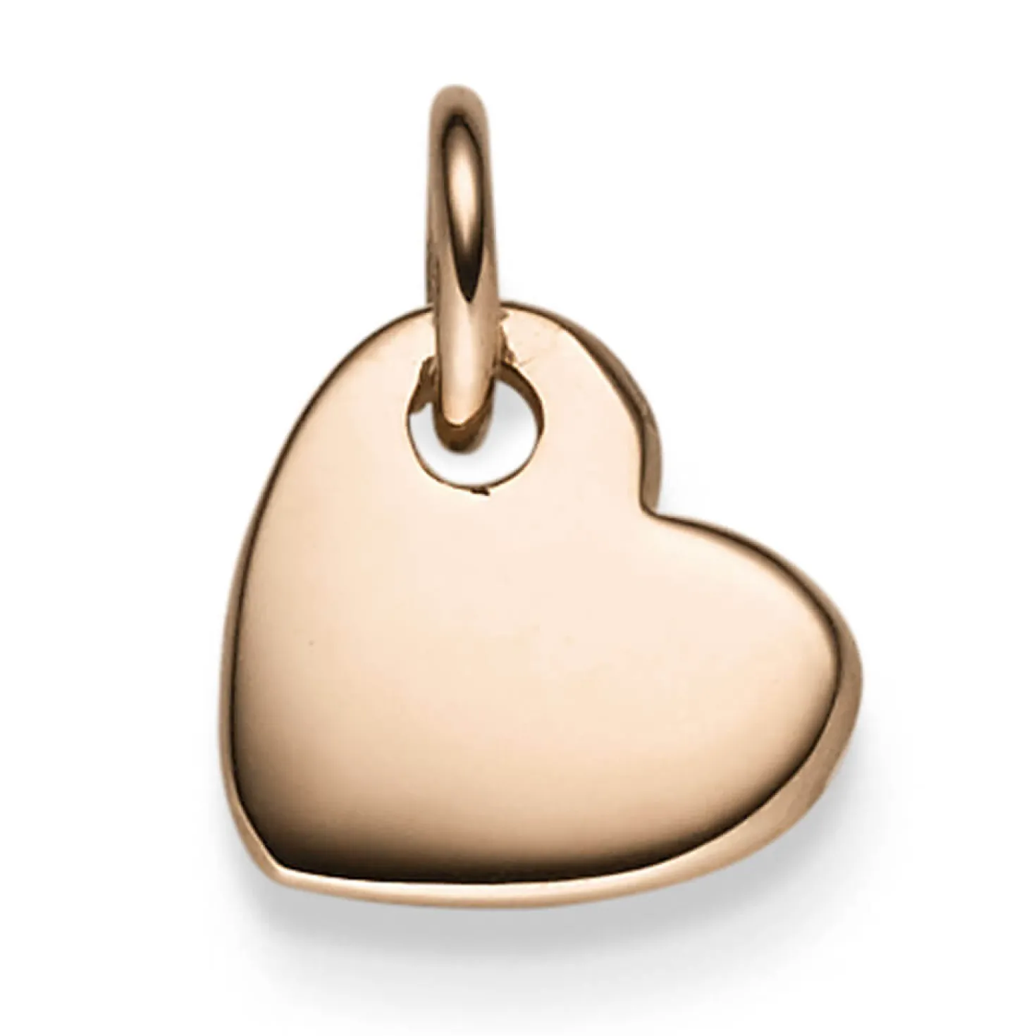 Anhänger Herz 15,5x11mm aus 585 Gold Rotgold glänzend Halsschmuck