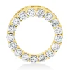 Anhänger Kreis aus 750 Gelbgold 17 Brillanten 0,54ct W-SI 12,8x12,8mm