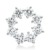 Anhänger Kreis aus 750 Gold Weißgold 8 Brillanten 0,25ct W-SI 7,6x8,1mm