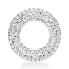 Anhänger Kreis aus 750 Weißgold 85 Brillanten 0,84ct TW-SI Ø16,8mm