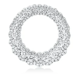 Anhänger Kreis aus 750 Weißgold 130 Brillanten 1,25ct TW-SI Ø21,5mm