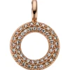 Anhänger Kreis Ø 11,7mm 585 Gold Rotgold mit 46 Diamanten 0,15ct