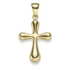Anhänger Kreuz abgerundet 31,5x17mm aus 585 Gold Gelbgold glänzend