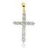 Anhänger Kreuz aus 750 Gelbgold 11 Brillanten 1,48ct F-VSI/SI 31,6x17,3mm mit Öse